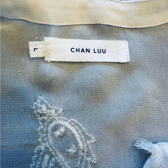 Chan Luu white Blouse with Intricate Embroidery - Picture 6 of 7